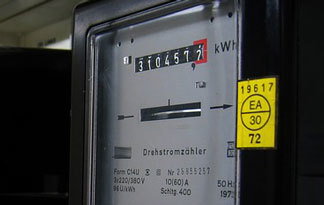 Bild: Drehstromzähler (Elektroheizung)