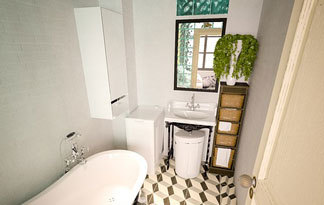 Bild: Badezimmer-Einrichtung und Badmöbel