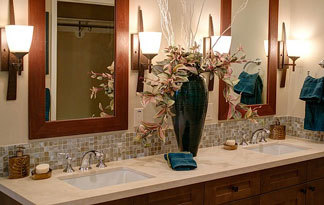 Bild: Waschbecken im Badezimmer (Eingelassen)