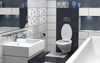 Bild: Modernes Badezimmer mit schlichter Farbwahl