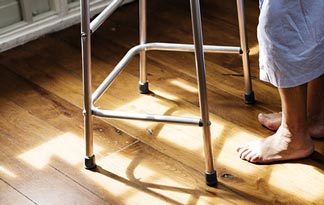 Bild: Rollator im Eigenheim